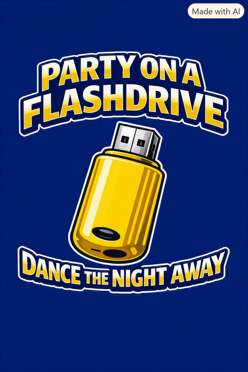 Party on a Flash drive - T Shirt