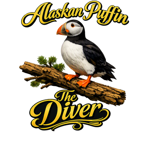Alaskan Puffin The Diver Graphic Tee