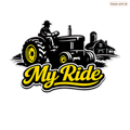 My Ride Farmer Tractor Graphic Tee
