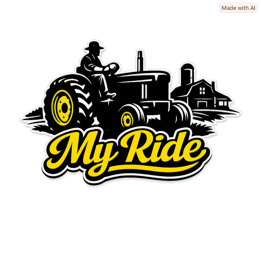 My Ride Farmer Tractor Graphic Tee