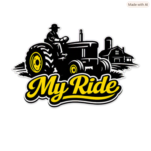 My Ride Farmer Tractor Graphic Tee