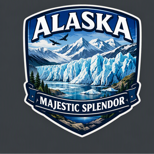 Alaska Glacier Majestic Splendor Graphic Tee