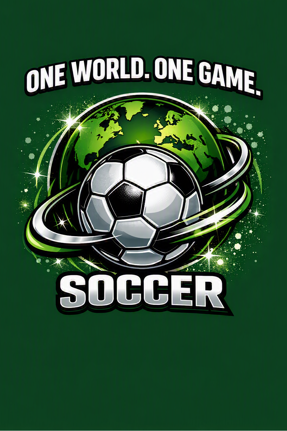 I Sport Worldwide Soccer Green T Shirt